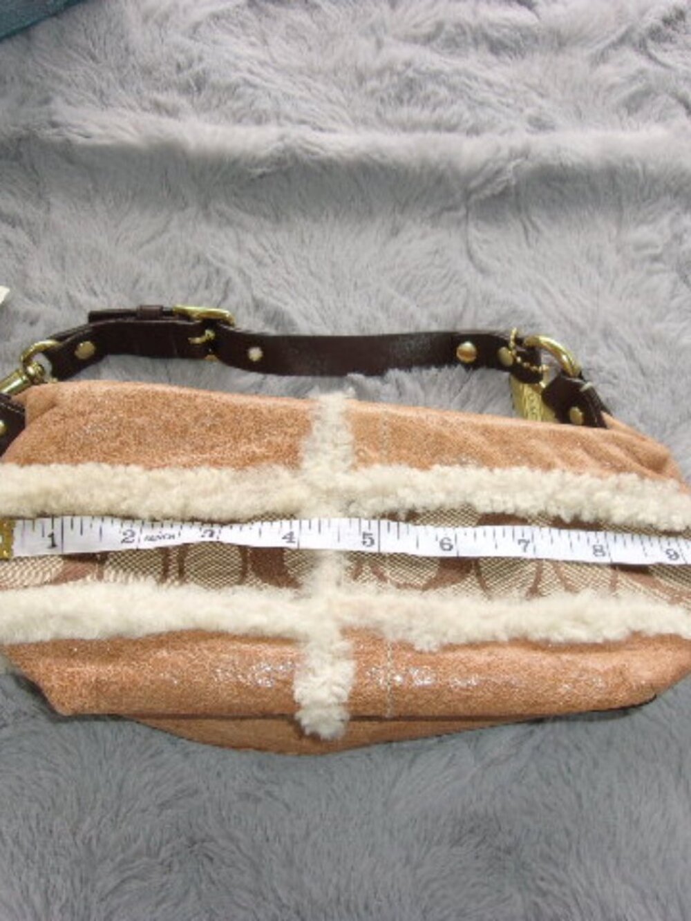 E-235 VINTAGE W/TAGS COACH SKINNY STYLE POUCH/COSMETIC BAG - Picture 3 of 15